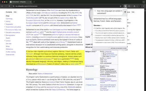 Ask my Website  from Chrome web store to be run with OffiDocs Chromium online