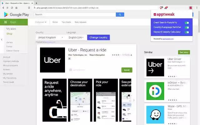 ASO  Search Ads Free Tool by AppTweak  from Chrome web store to be run with OffiDocs Chromium online