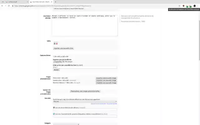 L'Assemblée nationale de la boutique en ligne Chrome sera gérée avec OffiDocs Chromium en ligne