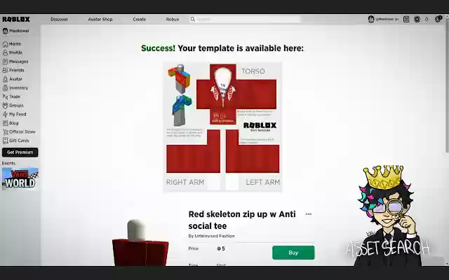 Asset Search  from Chrome web store to be run with OffiDocs Chromium online