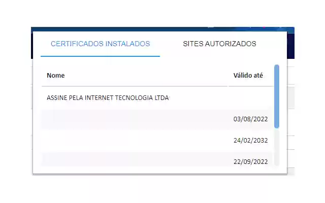 Assinatura Digital ASSINE PELA INTERNET  from Chrome web store to be run with OffiDocs Chromium online