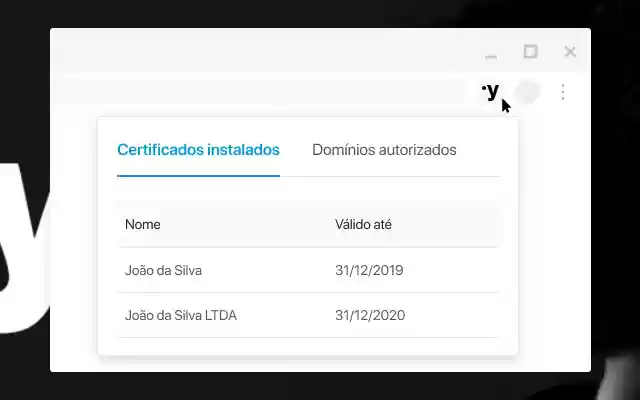 Assinatura Digital no Navegador SyngularID  from Chrome web store to be run with OffiDocs Chromium online