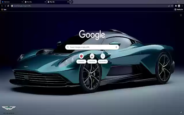Aston Martin Valhalla New Tab  from Chrome web store to be run with OffiDocs Chromium online