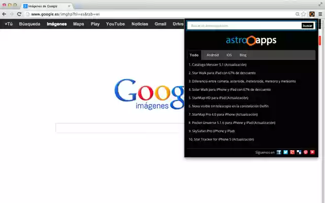 AstrOOapps  from Chrome web store to be run with OffiDocs Chromium online