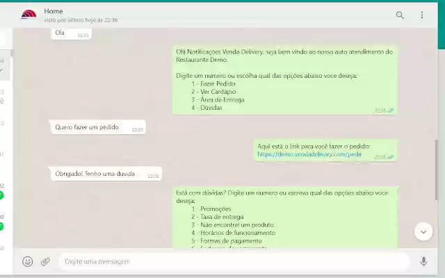 Atendimento Chatbot de WhatsApp para Hotel  from Chrome web store to be run with OffiDocs Chromium online