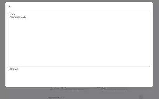 Atomic Gains: Prompt Assistant  from Chrome web store to be run with OffiDocs Chromium online