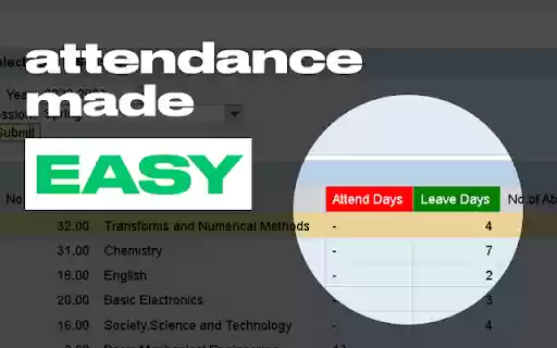Attendance Bot  from Chrome web store to be run with OffiDocs Chromium online