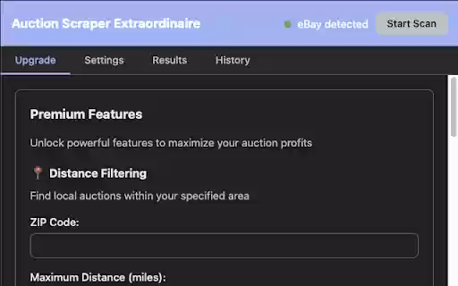 Auction Scraper Extraordinaire  from Chrome web store to be run with OffiDocs Chromium online