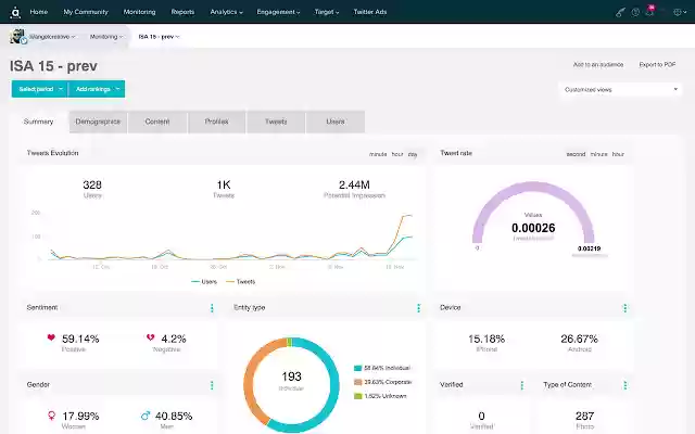 Audiense from Chrome web store to be run with OffiDocs Chromium online Audiense from Chrome web store to be run with OffiDocs Chromium online