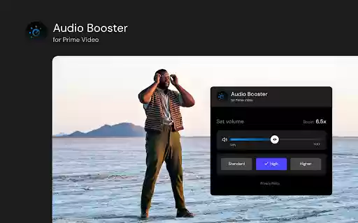 Audio Booster for Amazon Prime  from Chrome web store to be run with OffiDocs Chromium online