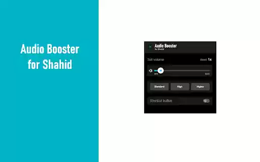 Audio Booster for Shahid  from Chrome web store to be run with OffiDocs Chromium online