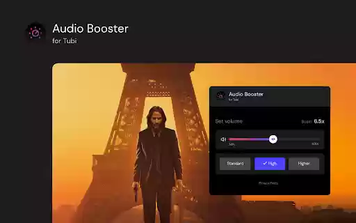 Audio Booster for Tubi  from Chrome web store to be run with OffiDocs Chromium online