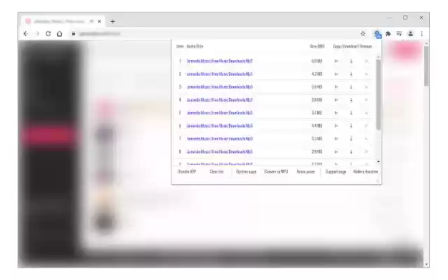 Audio Downloader Prime  from Chrome web store to be run with OffiDocs Chromium online