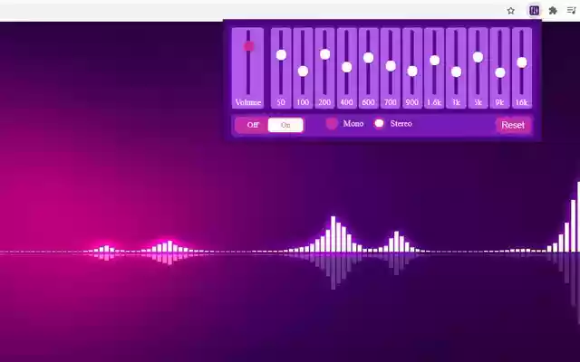 Audio Equalizer  from Chrome web store to be run with OffiDocs Chromium online