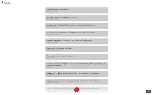 AudioLog for Meet  from Chrome web store to be run with OffiDocs Chromium online