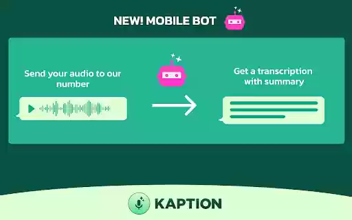 Audio to Text in WhatsApp Web using ChatGPT  from Chrome web store to be run with OffiDocs Chromium online