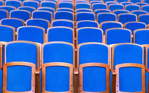 Auditorium and rows of seats  from Chrome web store to be run with OffiDocs Chromium online