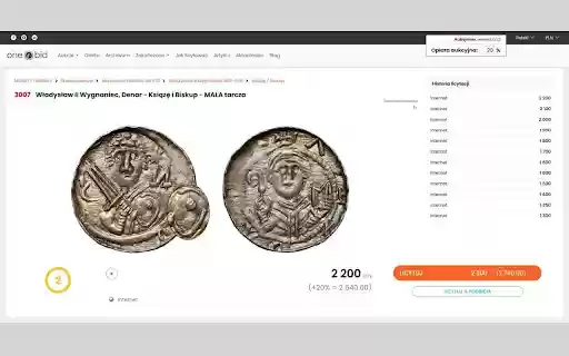 Aukcjoner  from Chrome web store to be run with OffiDocs Chromium online