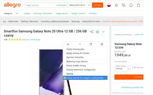 Aukcjoner.pl snajper aukcyjny from Chrome web store to be run with OffiDocs Chromium online Aukcjoner.pl snajper aukcyjny from Chrome web store to be run with OffiDocs Chromium online