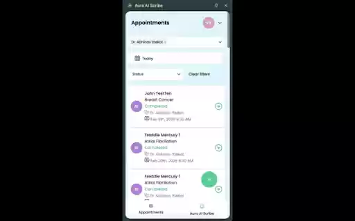 Aura AI Scribe  from Chrome web store to be run with OffiDocs Chromium online
