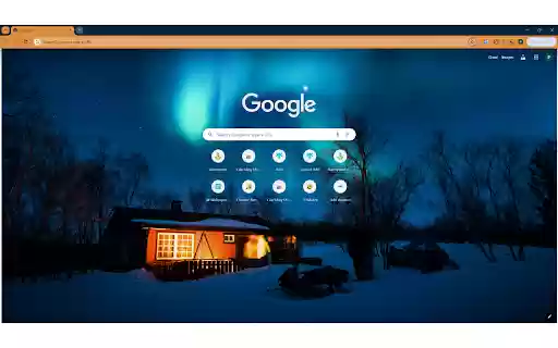 Aurora night scene at the South Pole  from Chrome web store to be run with OffiDocs Chromium online
