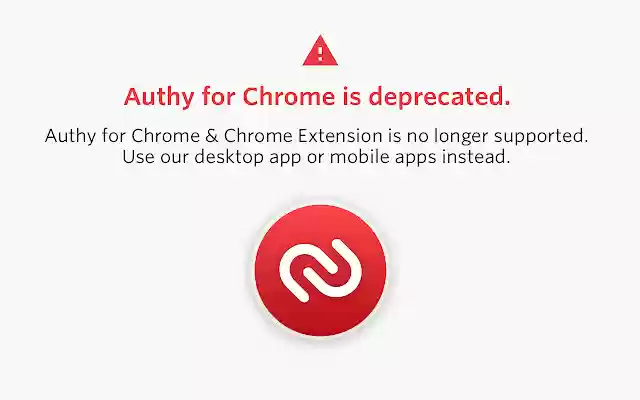 Authy מחנות האינטרנט של Chrome להפעלה עם OffiDocs Chromium באינטרנט