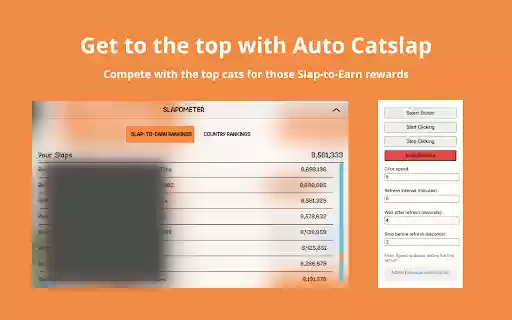 Auto Catslap  from Chrome web store to be run with OffiDocs Chromium online