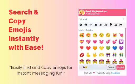 AutoCopy Emoji Keyboard for Chrome from Chrome web store to be run with OffiDocs Chromium online AutoCopy Emoji Keyboard for Chrome from Chrome web store to be run with OffiDocs Chromium online