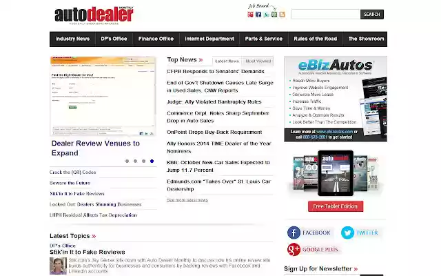 Auto Dealer Monthly Magazine  from Chrome web store to be run with OffiDocs Chromium online