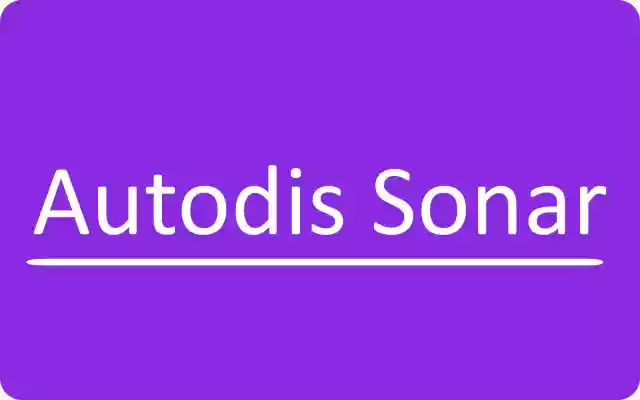 Autodis Sonar from Chrome web store to be run with OffiDocs Chromium online Autodis Sonar from Chrome web store to be run with OffiDocs Chromium online