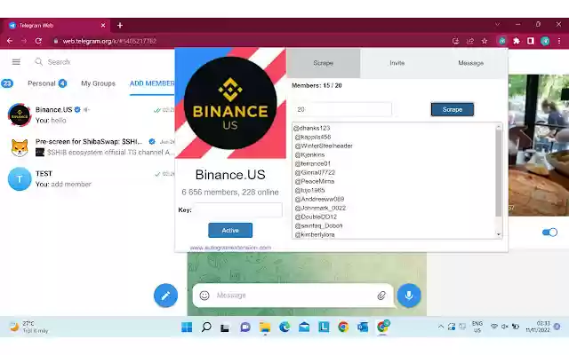 Autogram Telegram Scraper, Message, Invite  from Chrome web store to be run with OffiDocs Chromium online Autogram Telegram Scraper, Message, Invite  from Chrome web store to be run with OffiDocs Chromium online