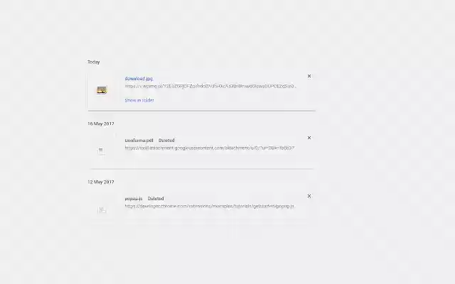 Automatic Downloads Remover  from Chrome web store to be run with OffiDocs Chromium online