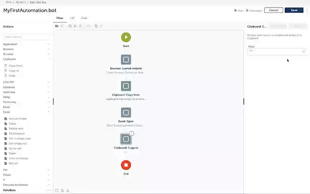 Automation Anywhere  from Chrome web store to be run with OffiDocs Chromium online