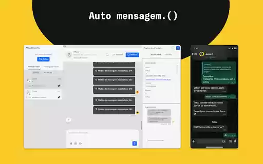 AutoMensagem  from Chrome web store to be run with OffiDocs Chromium online
