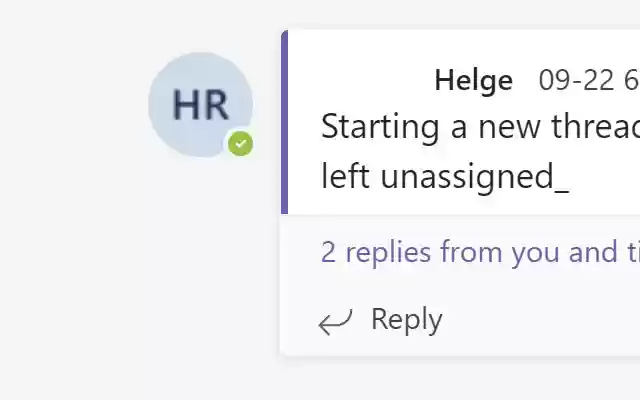 Auto open replies in Microsoft Teams Web  from Chrome web store to be run with OffiDocs Chromium online