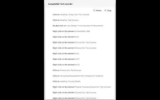 Autopilot Recorder  from Chrome web store to be run with OffiDocs Chromium online