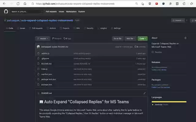 Auto Replies Expander for MS Teams Web  from Chrome web store to be run with OffiDocs Chromium online