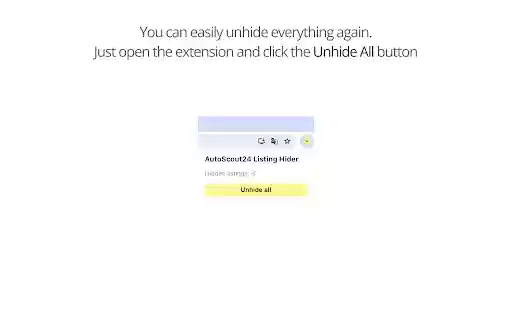 AutoScout24 Listing Hider  from Chrome web store to be run with OffiDocs Chromium online