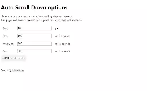 Auto Scroll Down from Chrome web store to be run with OffiDocs Chromium online Auto Scroll Down from Chrome web store to be run with OffiDocs Chromium online