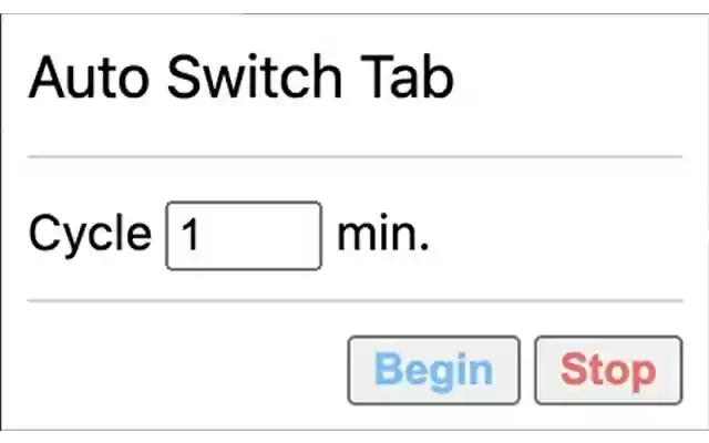 Chrome ウェブストアの Auto Switch Tabs(自動切り替えタブ) を OffiDocs Chromium オンラインで実行