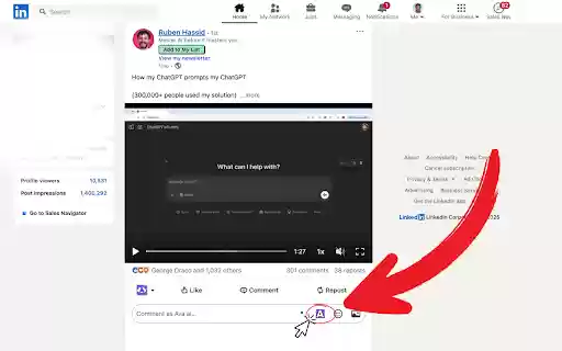 AVA AI  from Chrome web store to be run with OffiDocs Chromium online