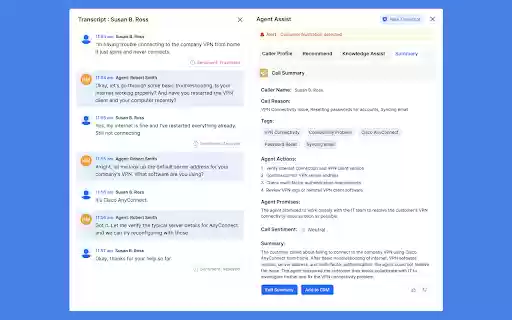 Avaamo Agent Assist (Preview)  from Chrome web store to be run with OffiDocs Chromium online