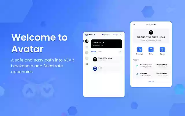 Avatar Wallet  from Chrome web store to be run with OffiDocs Chromium online