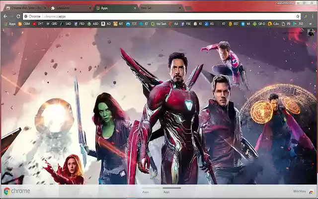 Avengers Infinity War : Ironman SpiderMan  from Chrome web store to be run with OffiDocs Chromium online