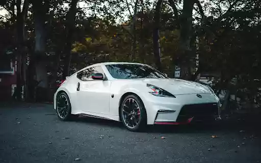 A White Nismo 370z  from Chrome web store to be run with OffiDocs Chromium online