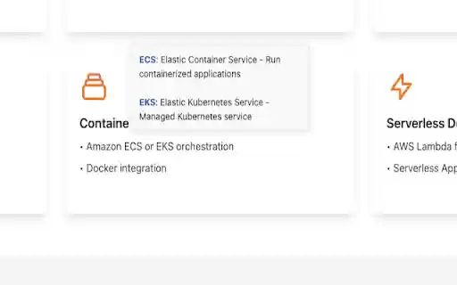 AWS Abbreviation Explainer For DevOps from Chrome web store to be run with OffiDocs Chromium online AWS Abbreviation Explainer For DevOps from Chrome web store to be run with OffiDocs Chromium online