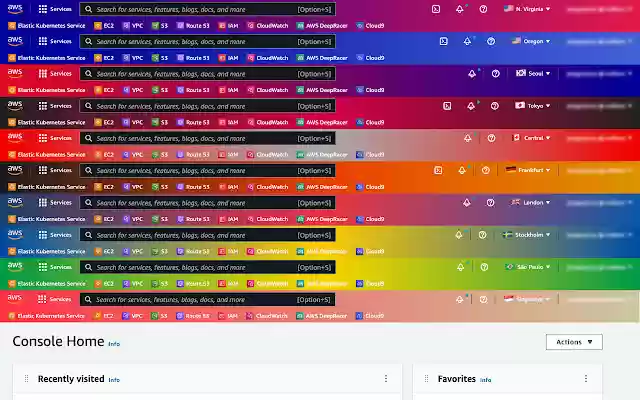 AWS Colorful Navbar  from Chrome web store to be run with OffiDocs Chromium online