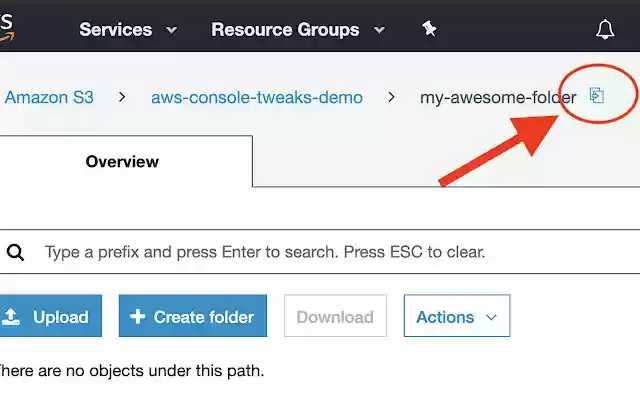 AWS Console Tweaks from Chrome web store to be run with OffiDocs Chromium online AWS Console Tweaks from Chrome web store to be run with OffiDocs Chromium online
