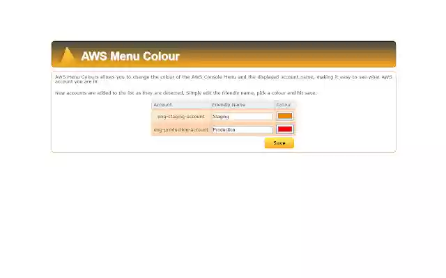 AWS Menu Colours from Chrome web store to be run with OffiDocs Chromium online AWS Menu Colours from Chrome web store to be run with OffiDocs Chromium online