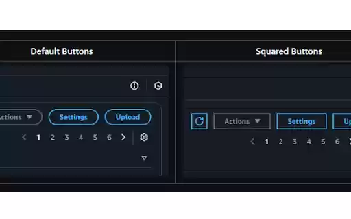 AWS Squared Corners  from Chrome web store to be run with OffiDocs Chromium online